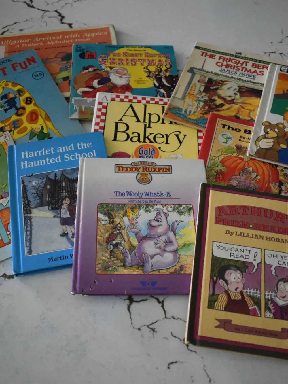 Vintage Children's Book Lot of 11 Learning Classics Arthur Teddy Ruxpin & More